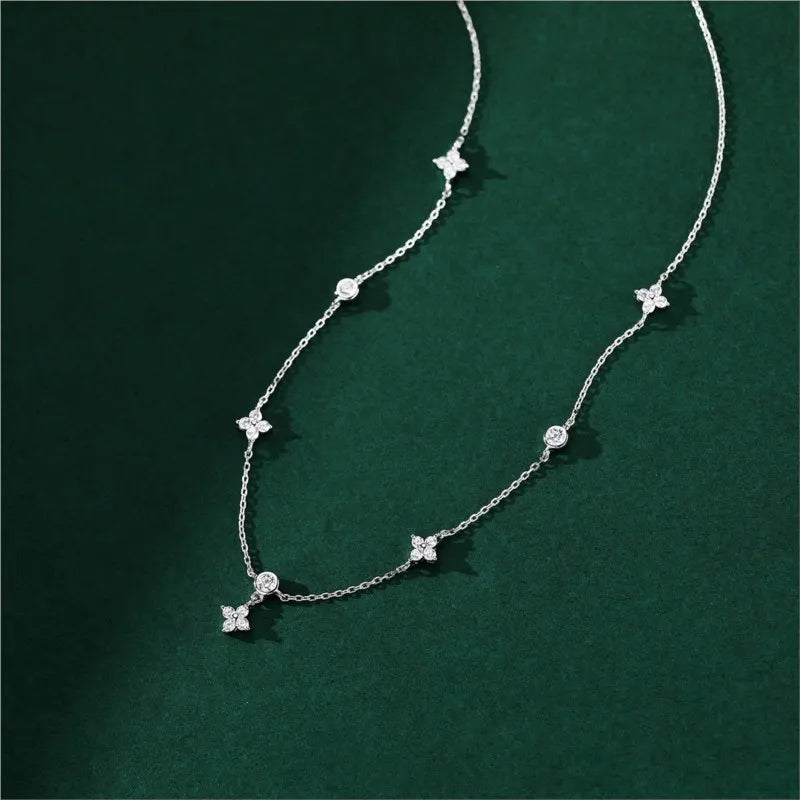 Four-leaf Flower Chain Necklace