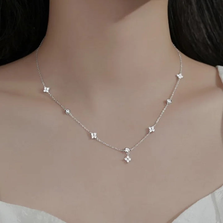 Four-leaf Flower Chain Necklace