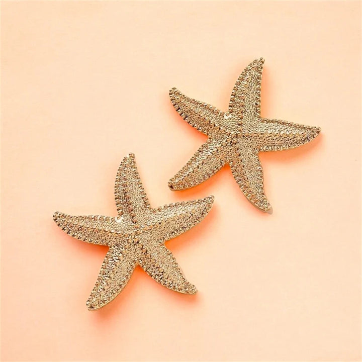 Gold Starfish Earrings