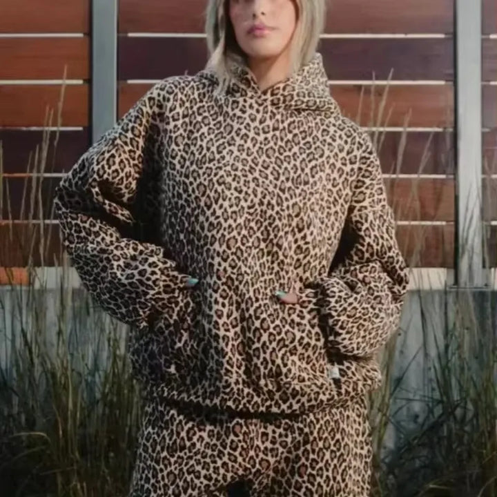 Asher™ Leopard Print Hoodie