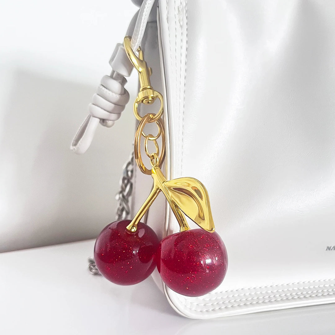 Red Cherry Bag Charm